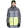 Kapuzenjacke Blau/Grau/Grün M
