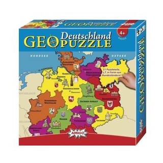 00382 - GeoPuzzle - Deutschland, 51 Teile, ab 4 Jahren (DE-Ausgabe)