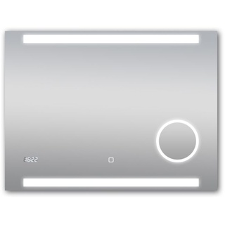 DSK LED Lichtspiegel Silver Rey 80x60 cm