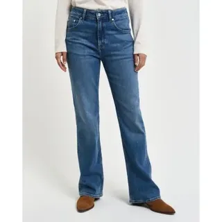 Gant für Damen. 4100237 Blaue Slim Fit Schlagjeans (28), Lässig, Baumwolle, Denim