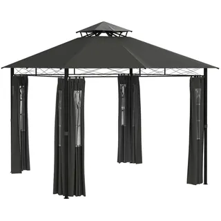 Outsunny Pavillon Metall, Polyester