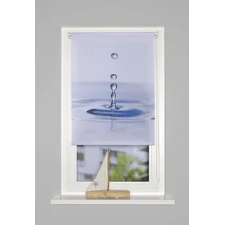 HOME WOHNIDEEN Raffrollo FARO 70 x 150 cm blau