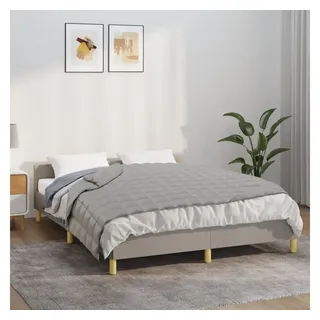vidaXL Gewichtsdecke Grau 135x200 cm 10 kg Stoff