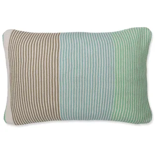 PiP Studio Dekokissen Blockstripe Cus Kissen light green 40x60cm (1 Stück) grün