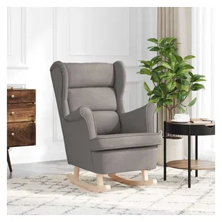 vidaXL Schaukelsessel Taupe 74x90x102 cm Stoff