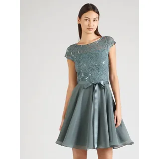 SWING Cocktailkleid (1-tlg) Pailletten blau 32