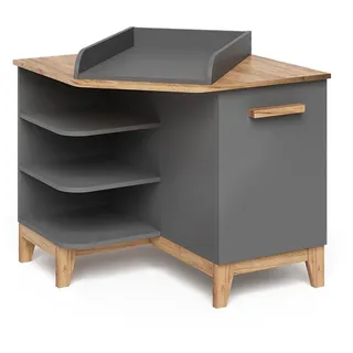 VitaliSpa Wickelkommode Malia, Grau/artisan, 85 x 85.2 cm mit Tür,
