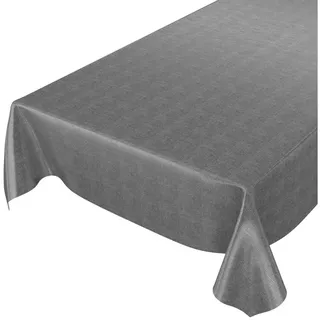 ANRO Wachstuchtischdecke 180x140 cm Anthrazit