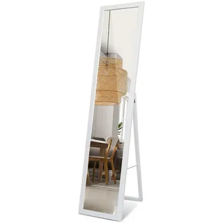 Tulup Standspiegel 36 x 156 cm Weiß