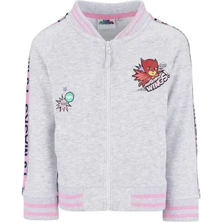 PJ Masks Sweatjacke Sweatshirt Jacke Mädchenjacke zum überziehen 3-8 Jahre PJ Mask Pyjamahelden Mädchenjacke 116=6JAHRE