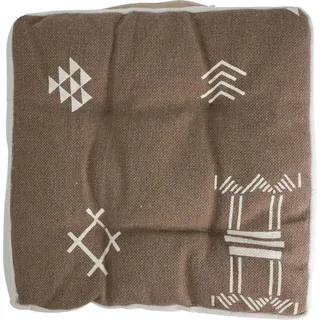 home&styling collection Stuhlkissen Ethno 40 x 40 cm Braun