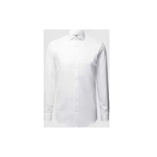Regular Fit Business-Hemd mit Haifischkragen, Weiss, 43/44