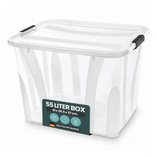 Kreher Master Box mit Deckel 55 l 1-tlg. weiß
