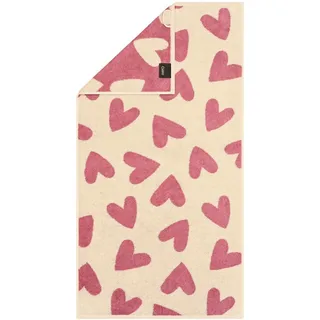 CAWÖ Heart Beats Duschtuch 70 x 140 cm rosa