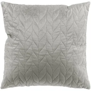Douceur d'Intérieur Daisy Kissenbezug (40 x 40 cm), Grau, einfarbiger Samt
