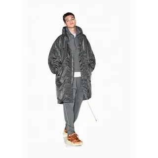 A|X Armani Exchange für Herren. XM001820AF16593U8144 Trench Oversize grau (XXL), Lässig, Nylon
