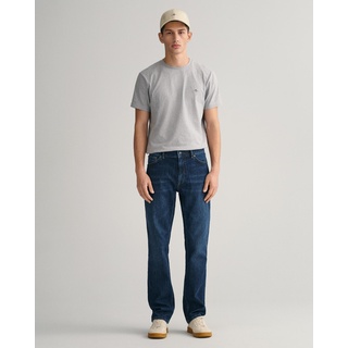 GANT Regular Fit Jeans Dark Blue Worn In 38 34
