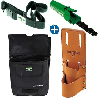 Unger Gürtelset zur Glasreinigung, Taschen Aufbewahrung Gürtel, Bucket on a Belt Classic und diverse ErgoTaschen