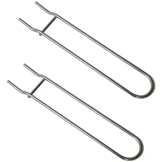 Hayaww Grillrostheber Edelstahl Heber für Grillrost Edelstahl-grillrost-Heber Zum Grillen Gusseisengitter Heber Edelstahlkopf Grillrost-Heber Holzkohlegrills Gasgrill BBQ- Rostgrabber (A)
