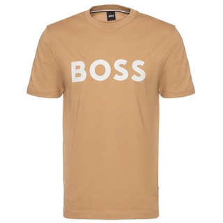 BOSS T-Shirt Tiburt (1-tlg) beige|braun XL