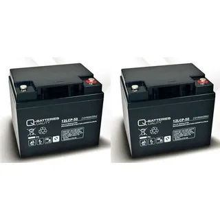 Quality Batteries Ersatzakku 12V 50000 mAh 2 St.