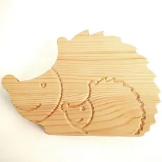 Holz-Igel, Landhaus Deko-Stand Herbst