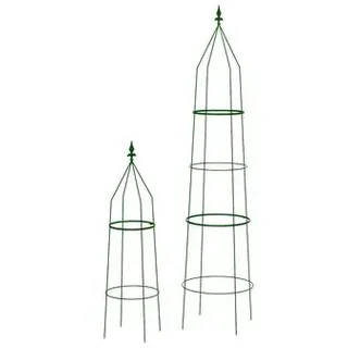 Dehner Obelisk-Set Ilaria, 2-teilig, Grün