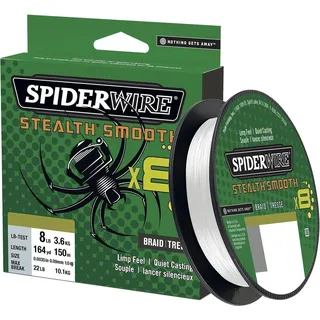 Spiderwire Stealth Smooth 8 Geflochtene Schnur 300 M - Translucent - 0.110 mm