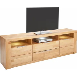 OTTO home Zara Lowboard 180 x 57,5 cm Beige Holz teilmassiv