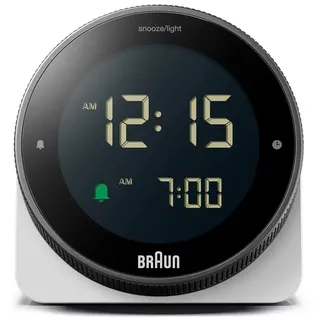 Braun BC24W-DCF Digitalwecker Touch Funk 78mm Quarz Schwarz 78 x 80 x 50 mm