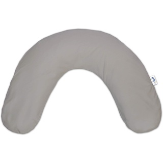 Theraline Reisekissen Nackenkissen inkl. Bamboo-Jersey-Bezug, Grau, 100 x 21 cm