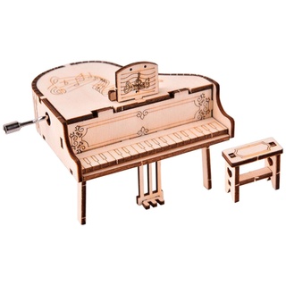 TOOYFUL T Holz Klavier Spieluhr Holz 3D Puzzle Modell bausatz Erwachsene DIY Kinder Set Bauen bastelset Geburtstag Geschenk Junge Mädchen