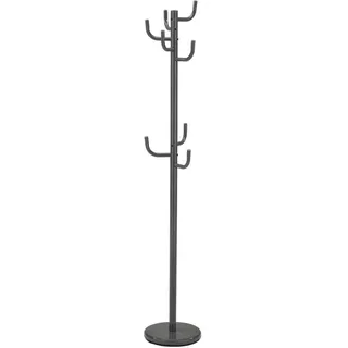 Idimex Kleiderständer, Grau, Metall, Vintage, 30x174x30 cm, Garderobe, Garderobenständer