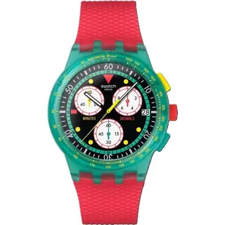 Swatch NEON EMERALD Chrono Kautschuk 41 mm SUSG409
