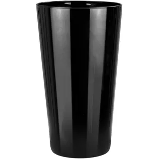 Trend For Home Blumenvase H: 25 cm Deko Schwarz Vase Schwarz Glasvase Konisch Groß Deko Vase Große Dekorative Vasen für Pampasgras, Ø 14 cm, Alyssa Piano Black