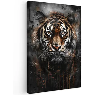 onlywow Leinwand Bilder Tiger | Gr.: 20 x 30 cm