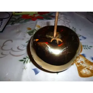 Deko Apfel Weihnachten Keramik  Farbe: Gold Maße:  Ø 93 mm Höhe 80 mm NEU