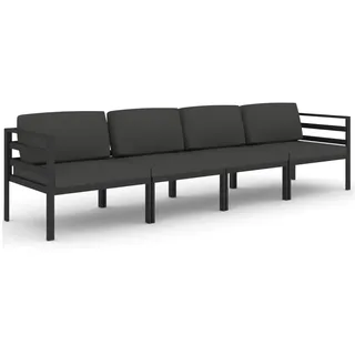 vidaXL Garten-Lounge-Set 4-tlg. anthrazit