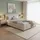 140 x 200 cm ohne Matratze Beige