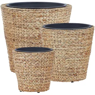 Beliani Plaka 29/37/49 cm Beige/Schwarz