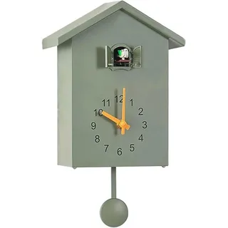 Moderne Kuckucksuhr mit Pendel und Nachtlichtfunktion - Wanduhr im Schwarzwald