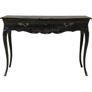 Casa Padrino Barock Schreibtisch Antik Schwarz 120 x 80 x 45 cm - Sekretär Luxus Möbel