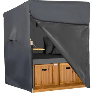 Climecare Strandkorb Schutzhülle 128 x 105 x 165/140 cm Grau