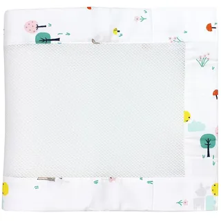 TupTam Gitterstäbe Schutz Netz Babybett Nestchen 3D Mesh 2 Pack, Farbe: Rentier, Größe: ca. 128 x 30 cm (für Babybett 140x70)