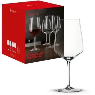 Spiegelau Rotweingläser 630 ml, 4 Stück, Style, 4670181, Weingläser Set aus Kristallglas, Rotwein Gläser spülmaschinenfest