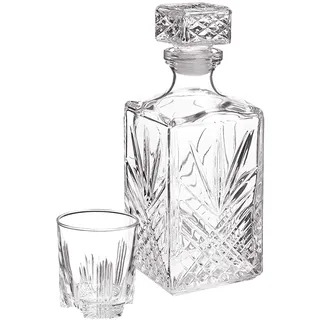 Selecta Whiskyset Whisky-Set 6 Gläser + Karaffe Italy Geschenk