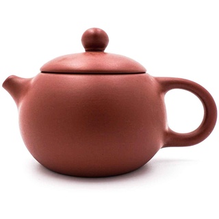 TEZEN Yixing Teekanne mit 180 ml | Chinesische Teekanne aus hochwertigem Yixing Ton | Zhu sha Teekanne (Rot)