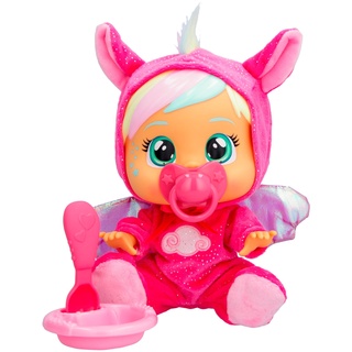 Cry Babies Loving Care Fantasy Hannah | Interaktive Puppe, die echte Tränen weint, einen Pyjama trägt und 3 Accessoires enthält - Spielzeug und Geschenk für Mädchen und Jungen