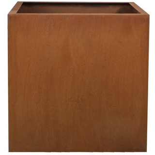 Köhko Designer-Blumenkübel aus Cortenstahl vivo 28 x 28 x 27 cm Pflanztopf in Edelrost-Optik in Quaderform
