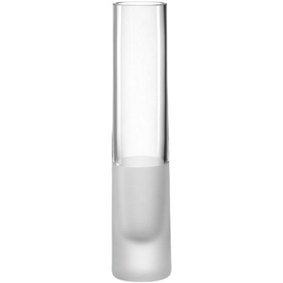 Leonardo Vase NOVARA, Weiß - Transparent - Glas - H 24 cm